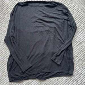 Men's Long-Sleeve Crew Neck Shirt - Black